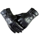 Full Finger Unisex Soft Leather Touchscreen Gloves for Easy Texting & Driving - Amedeo Exclusive